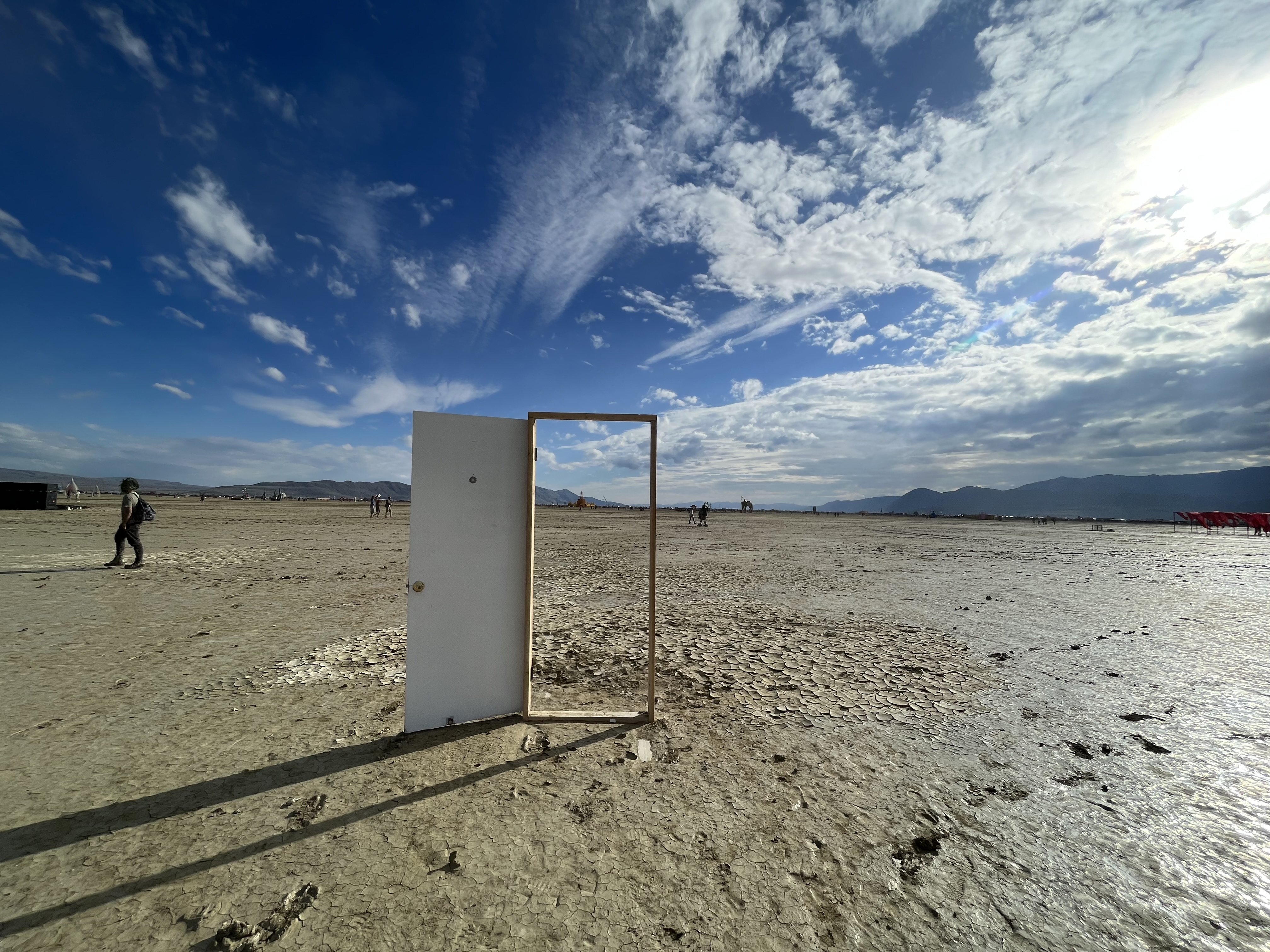 Burning Man 2023 — door portal on the playa